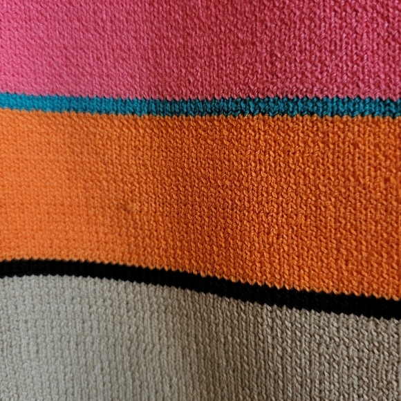 Tracy Reese Heavy Knit Multistripe Slim Stretch Pencil Midi Skirt M - Picture 3 of 10